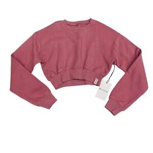 NWT Kaveah Size L (12-14) Mulberry Cropped Sweatshirt
